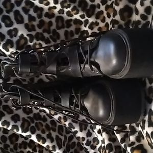 Demonia Bat Buckle Boots